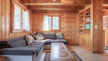 Fernseher, Kamin, DVD-Player, Bücher