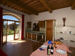 House | Private kitchen | Fridge, oven, dishwasher - Modern Holiday Home in Orbetello With Private Terrace (Orbetello)