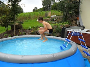 Outdoor pool - Cosy Apartment in Prackenbach With Covered Terrace (Prackenbach)