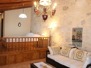 House | Living area | TV - Quaint Holiday Home in Pasalites with Garden near Perama (Mylopotamos)