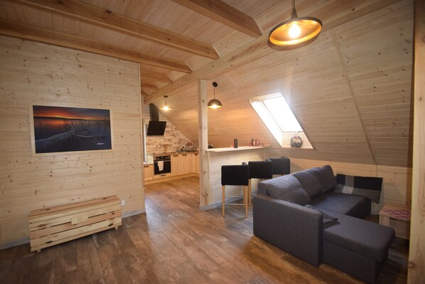 House | Living room - Holiday Home in Skrzynia With Terrace (gmina Osiek)