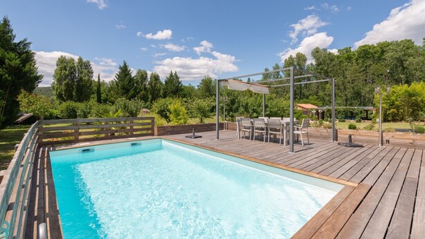 Outdoor pool - Deluxe Holiday Home in Gagnières With Private Swimming Pool (Gagnieres)
