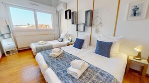 4 habitaciones, tabla de planchar con plancha y wifi gratis