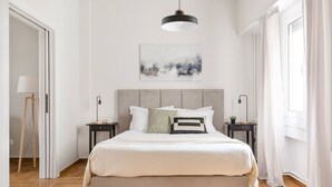 1 غرفة نوم ومكواة/لوح كي وواي فاي مجانًا وملاءات أسرّة