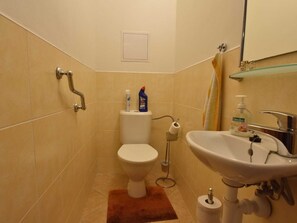 Apartment | Bathroom | Combined shower/tub, towels