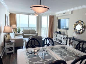 Smart TV, DVD player, books