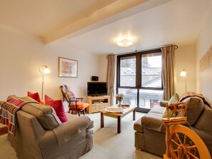 Apartment | Living room | DVD player - Plush Apartment in Grasmere District near Grasmere Lake (Ambleside)