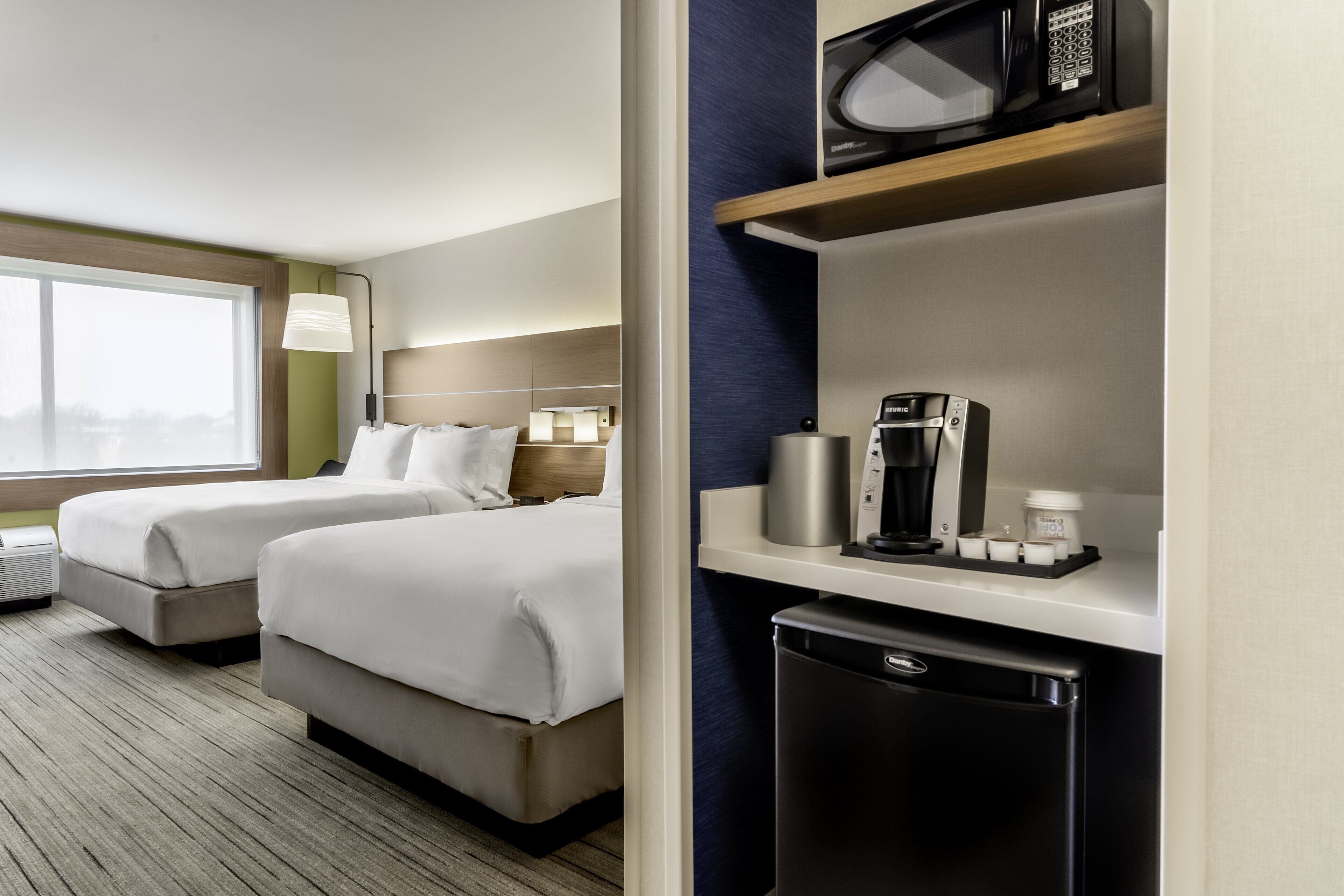 standard room, 2 queen beds | 1 bedroom, in-room safe, desk, laptop workspace