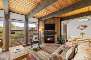 Televisio, takka, DVD-soitin