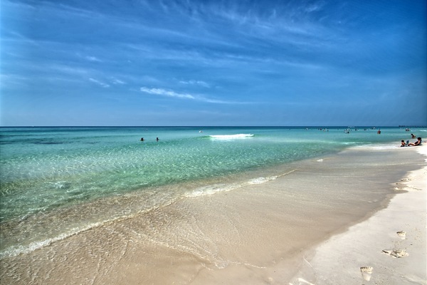 På stranden, badehåndklæder