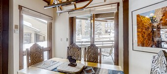 Steamboat corner condo steps from gondola with pool & hot tubs