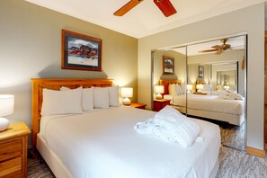 2 bedrooms, iron/ironing board, Internet, bed sheets