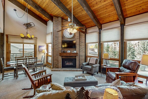 TV, fireplace, DVD player