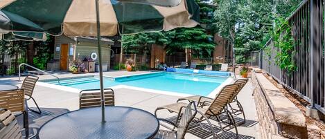 A heated pool