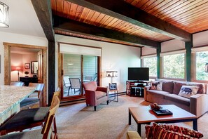 TV, fireplace, DVD player