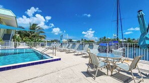 Piscine extérieure, piscine chauffée