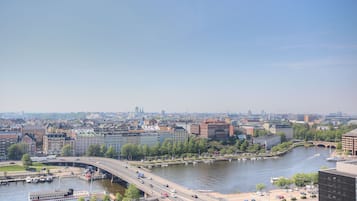 Utsikt mot strand/hav