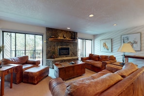 TV, fireplace, DVD player