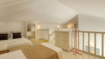 6 chambres, fer et planche Ă  repasser