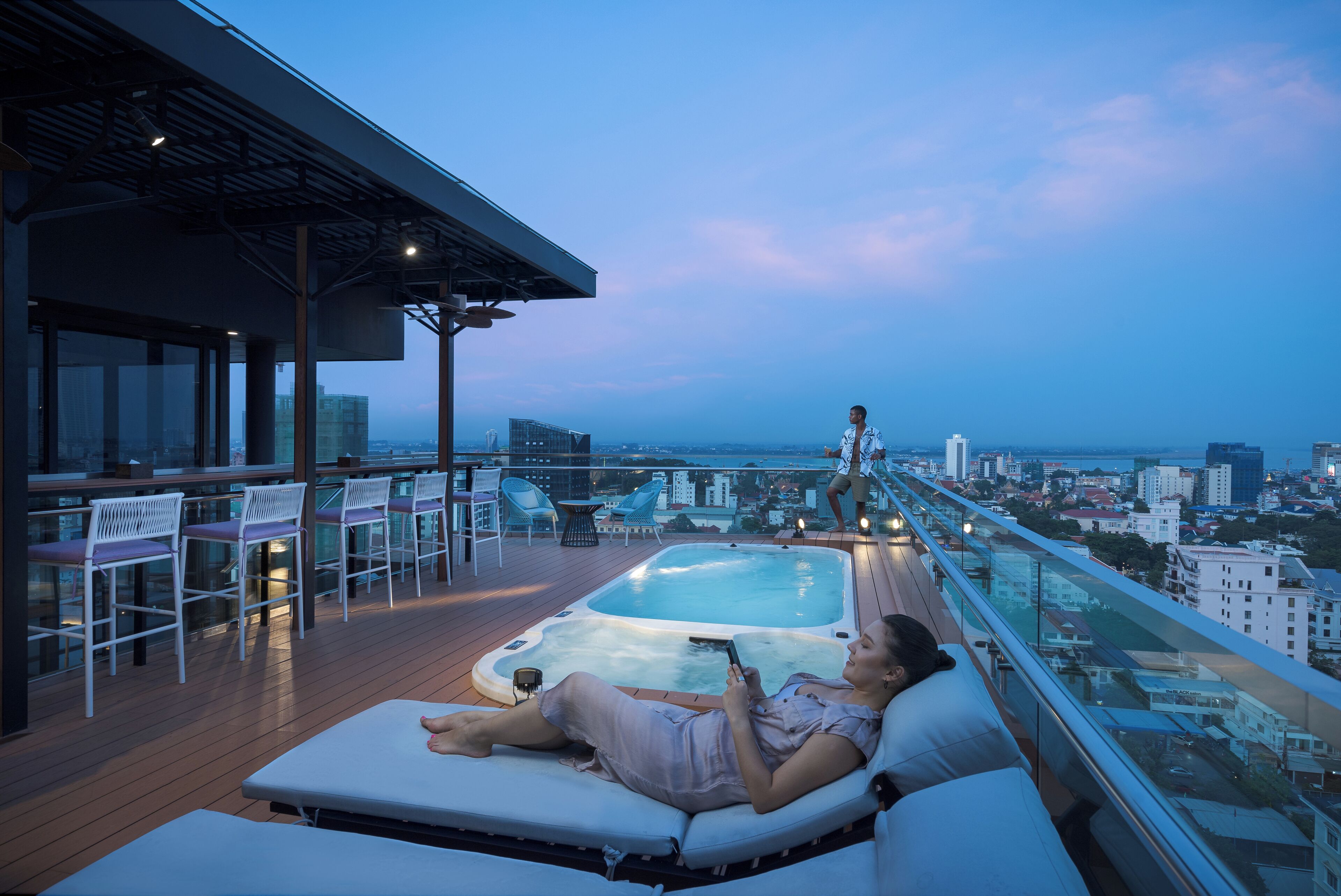 Rooftop pool