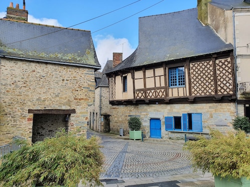 Chateaubriant town center gite with terrace and garden