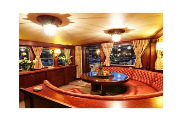 Dining - Beautiful Boat Moored at Mergellina Harbor (Napoli)