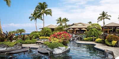 Surreal ocean front view and breezes at Hali'i Kai at Waikoloa Beach Resort