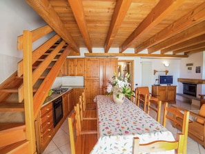 Apartment | Private kitchen | High chair - A Cozy Alpine Retreat (Antey-Saint-Andre)