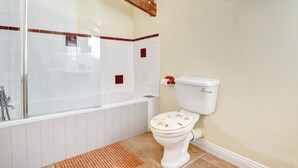 Ensemble douche/baignoire, serviettes fournies