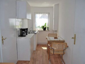 Apartment | Private kitchen | Fridge, microwave, oven, espresso maker