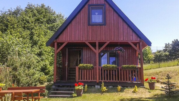 Exterior - A Holiday Home With a View of Wilkasy Lake. Living Room, 2 Bedrooms, Barbecue (Gizycko)