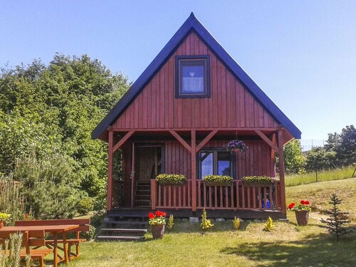 A Holiday Home With a View of Wilkasy Lake. Living Room, 2 Bedrooms, Barbecue