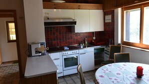 Apartment | Private kitchen | Espresso maker, oven - Apartment in Breil Brigels With Terrace, Garden Furniture, BBQ (Brigels)