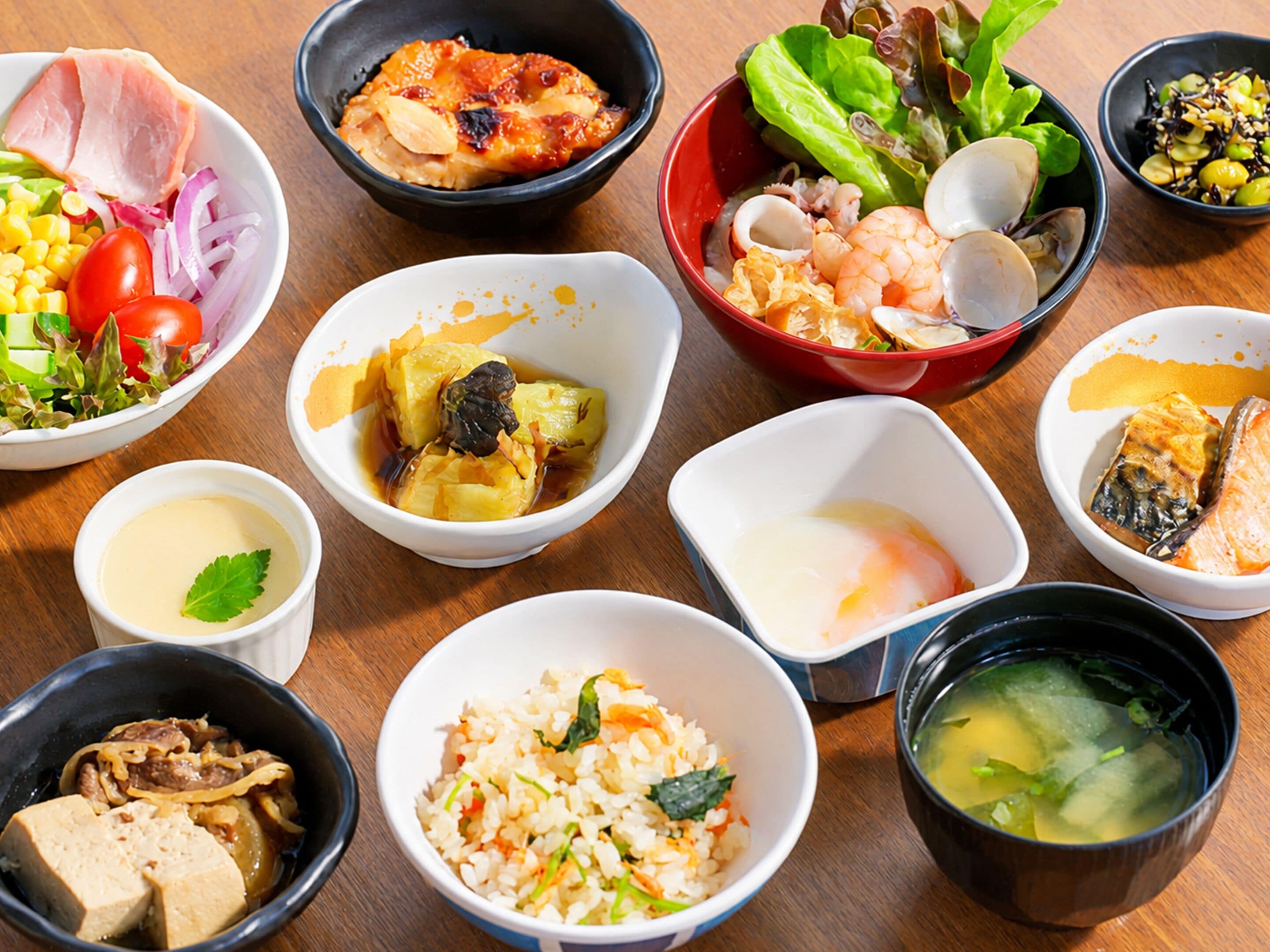 朝食ビュッフェ