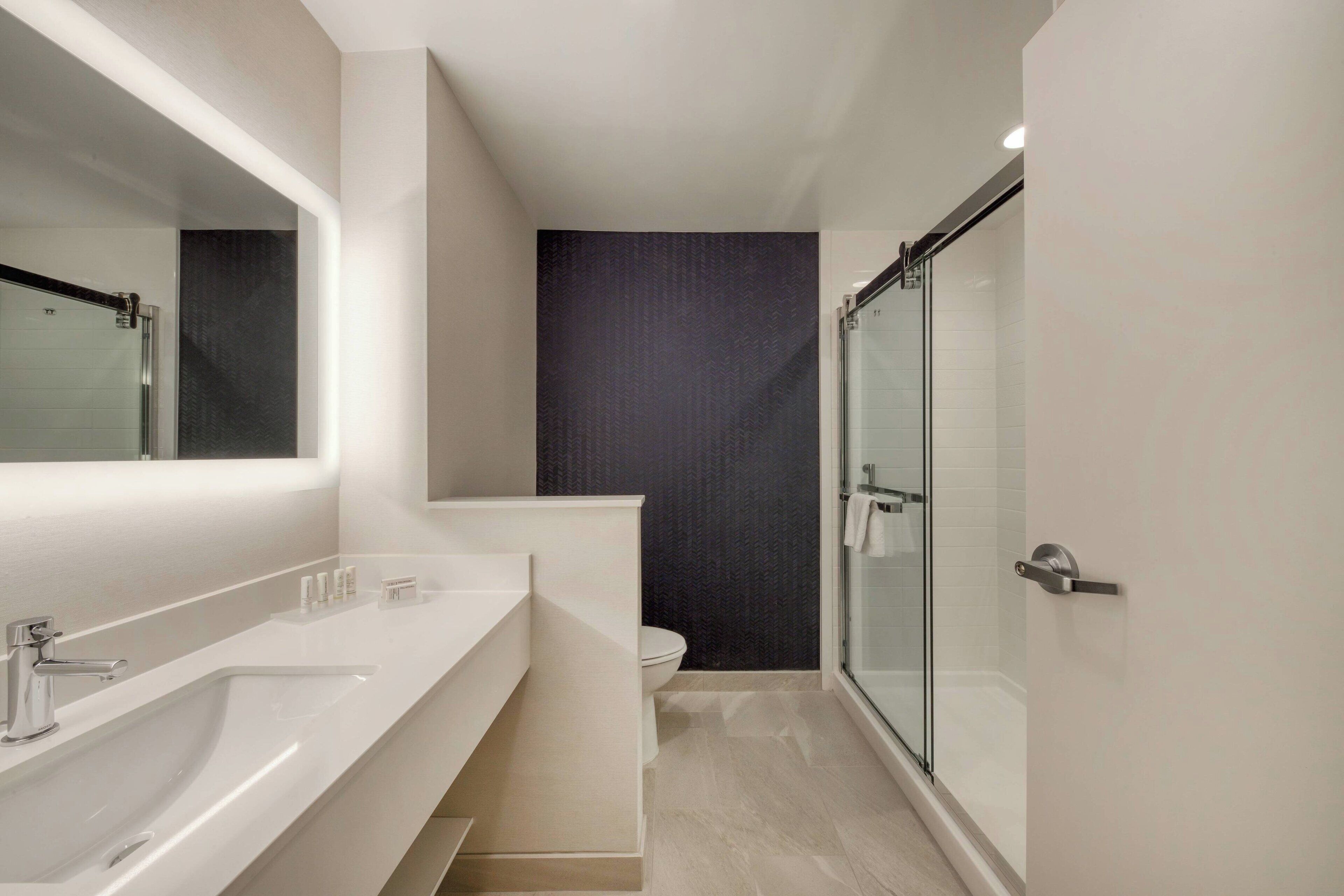 free toiletries, hair dryer, towels, soap