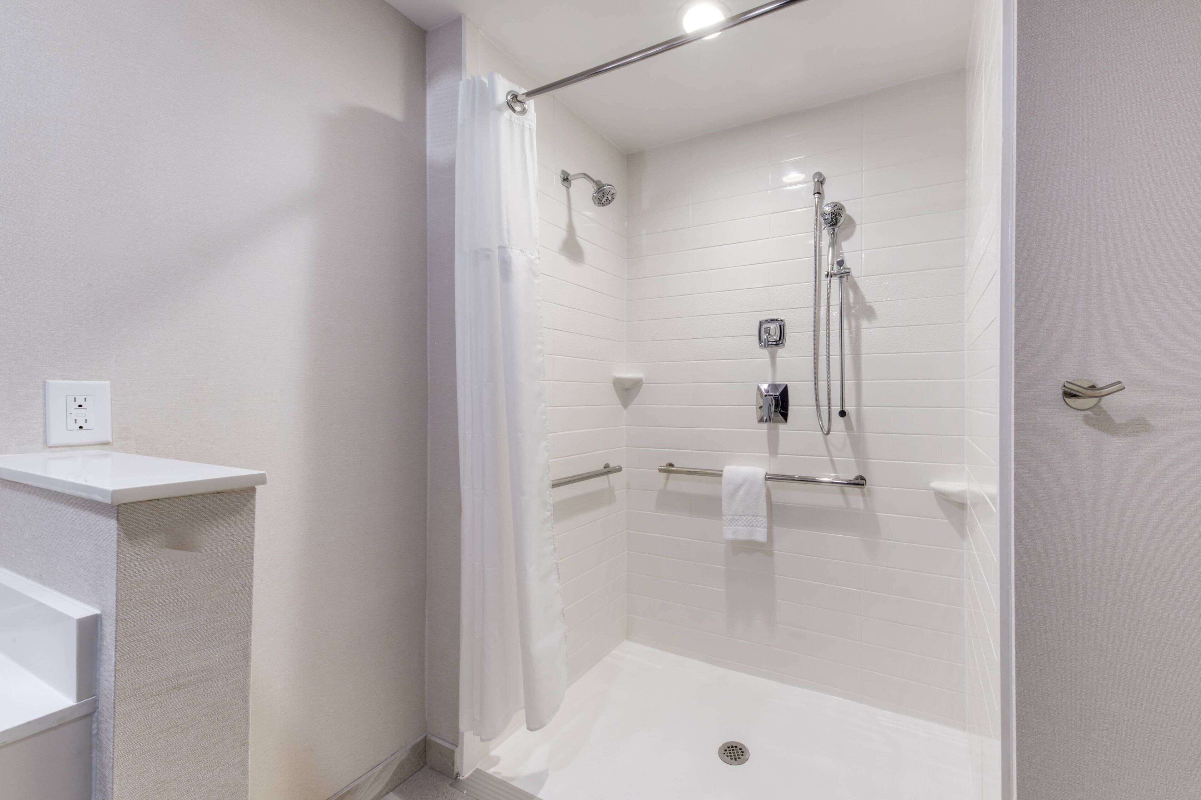 free toiletries, hair dryer, towels, soap