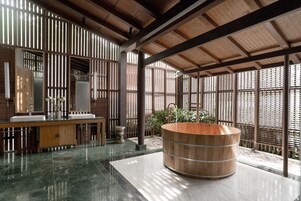 The Secret Villa 2 Bedroom | Bathroom | Designer toiletries, hair dryer, bathrobes, slippers