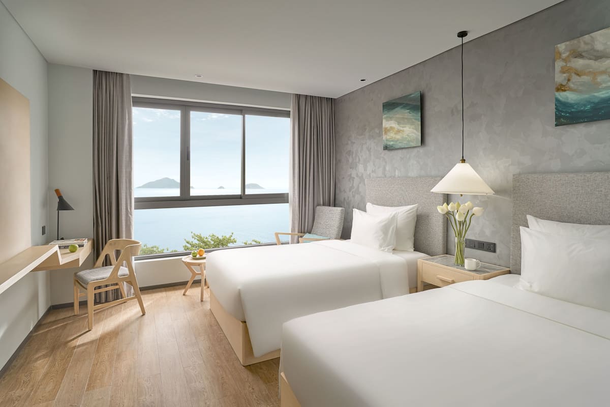 Premium bedding, memory foam beds, minibar, in-room safe