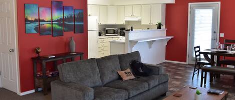 Smart TV, DVD player, books