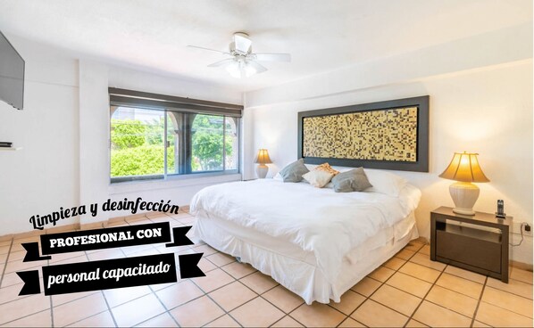 1 habitación y espacio para trabajar con laptop 