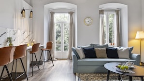 Superior Apartment, Balcony (Captain Arthur) | Living area | Flat-screen TV - Apartments Carpathia (Rijeka)