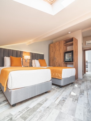 CATI PENCERELI BALKONSUZ STD ODA | Free minibar items, in-room safe, blackout curtains, soundproofing - Dalya Resort Aqua & Spa Hotel (Datça)