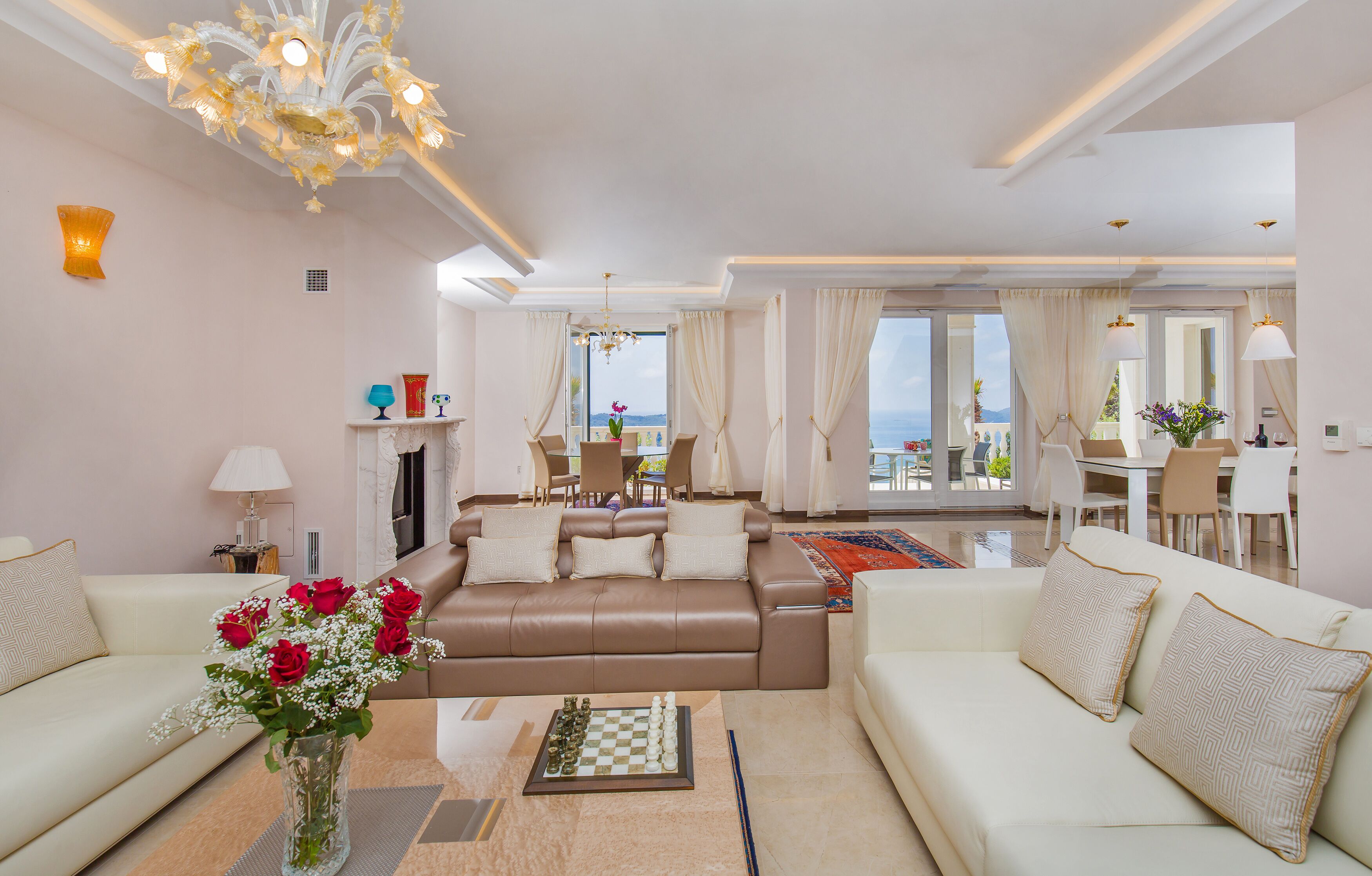 Deluxe Villa | Living area | Flat-screen TV