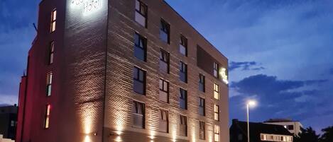 Front of property – evening/night