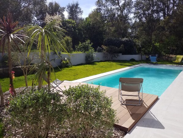 屋外プール、温水プール