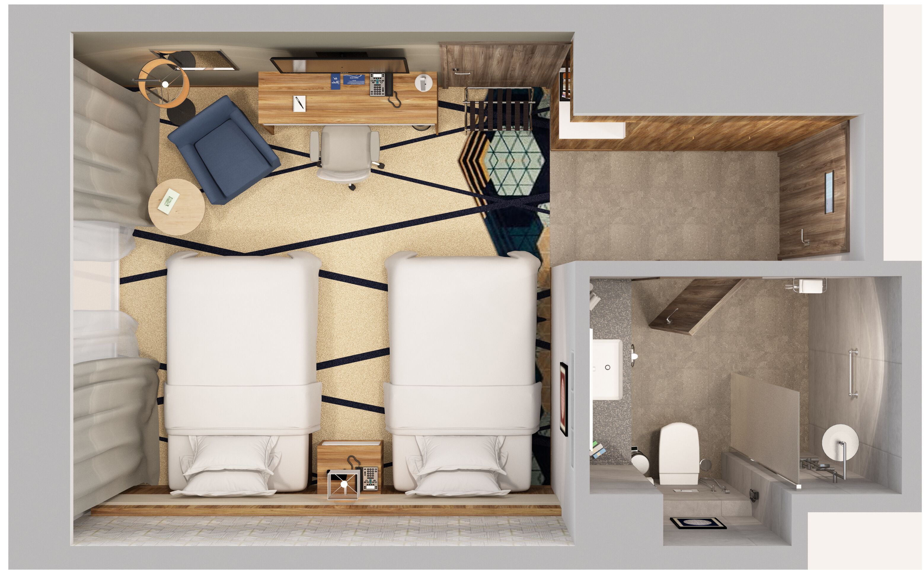 1 bedroom, egyptian cotton sheets, premium bedding, down duvets