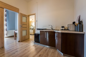 Classic Apartment | Living area | 40-inch flat-screen TV with cable channels, TV - Willa Zakopiańczyk (Zakopane)