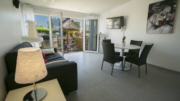 Loft, Terrace, Sea Facing | Living area | Flat-screen TV