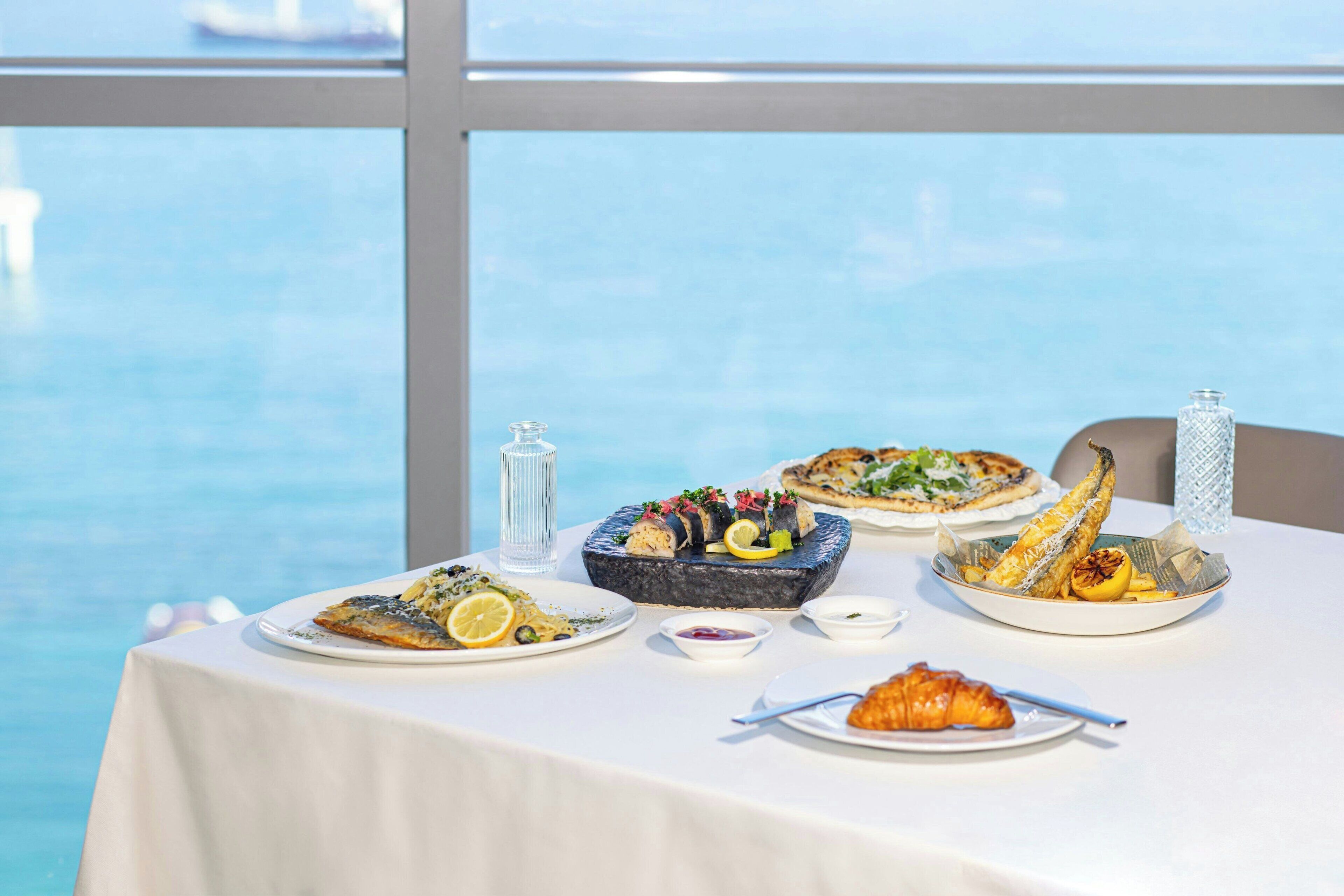 breakfast, lunch served; local and international cuisine, beach views