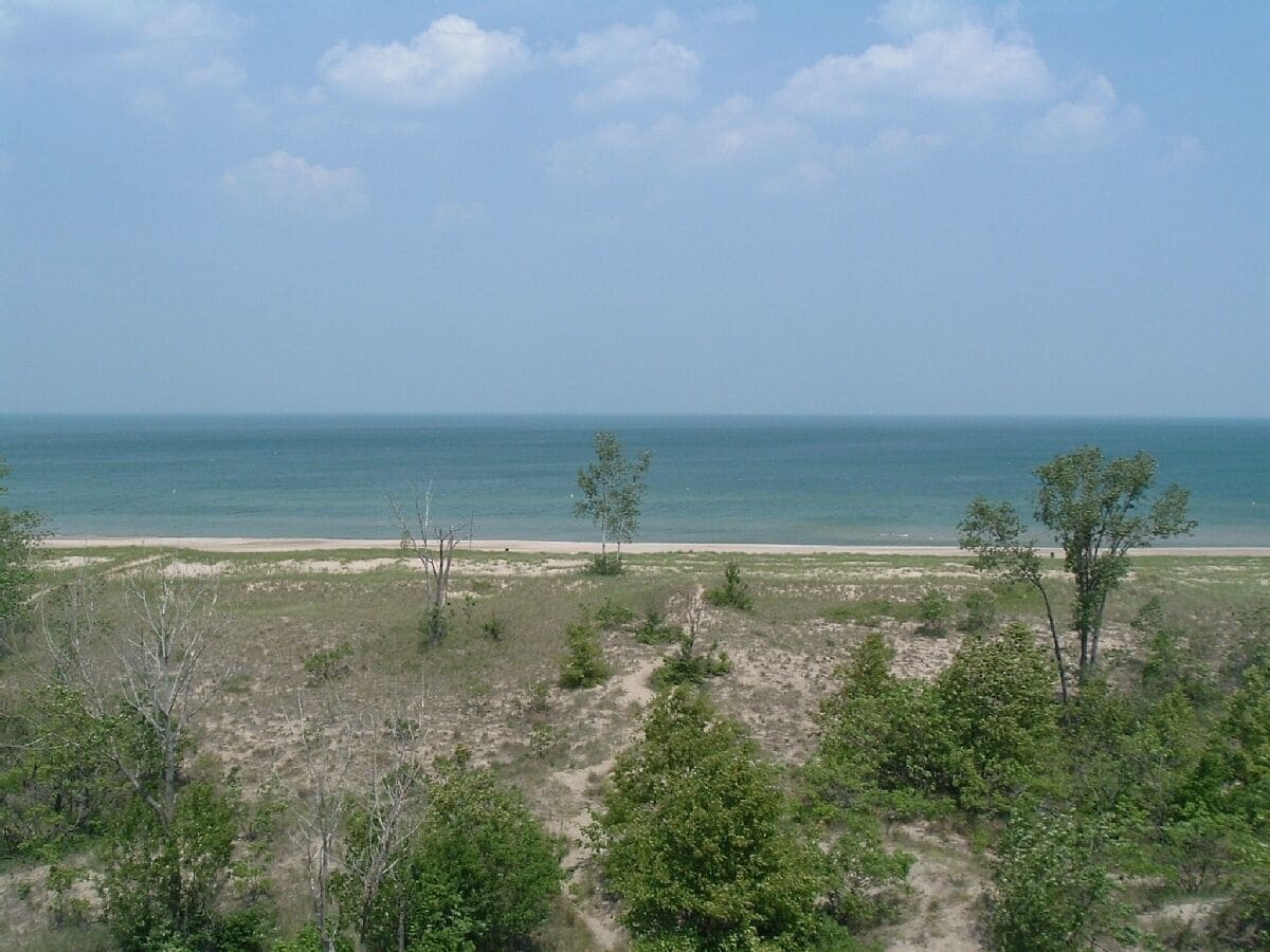 Vlak bij het strand, ligstoelen